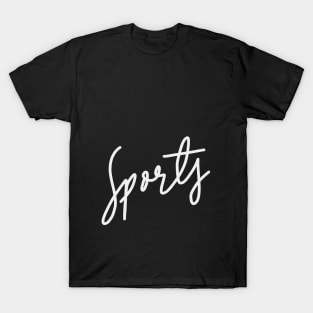 Sports calligraphy text T-Shirt